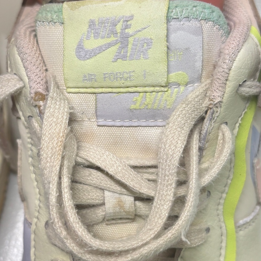 Nike Air Force 1 Shadow Pale Ivory Multi Women’s 8.5 Pastel AF1 Sneakers - Picture 5 of 14